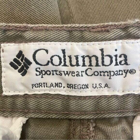 Columbia Olive Tan Cargo Shorts size 34 - Picture 3 of 5